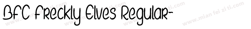 BFC Freckly Elves Regular字体转换